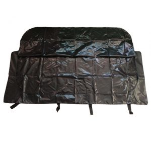 Heavy-duty adult body bag made of PVC mesh fabric with 8 handles