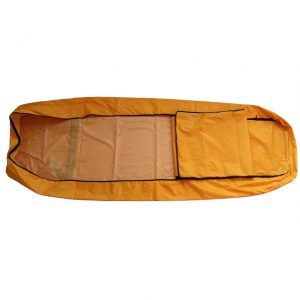 Orange oxford fabric with PE film, three-dimensional body bag for funeral home use